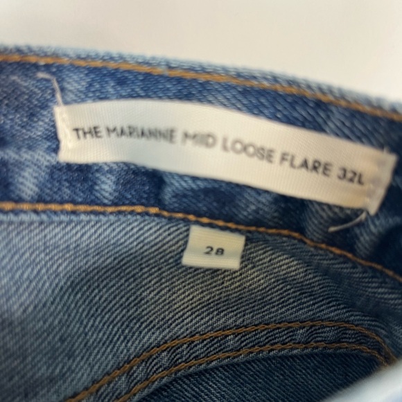 Aritiza Denim Forum Marianne mid loose flare jeans size 38 32 long - Picture 6 of 7